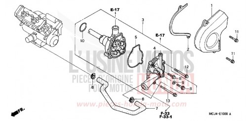 POMPE A EAU CBR900RRY de 2000